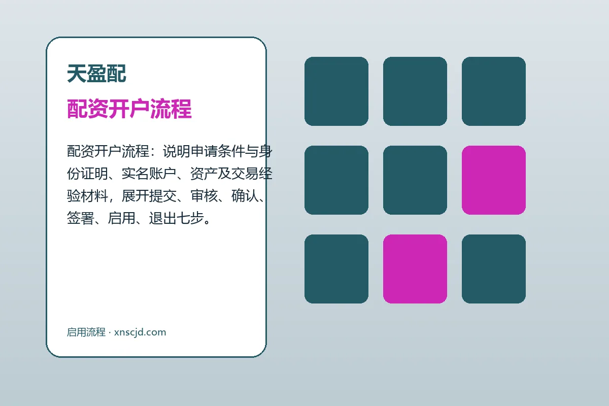 天盈配配资服务办理流程示意
